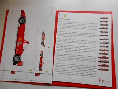 Ferrari cars rare limited issued press kit 2000