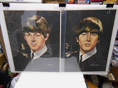 Beatles very rare original 4 large posters set from 1960s
