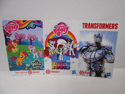 Transformers/ My Little Pony limited issued Target card set