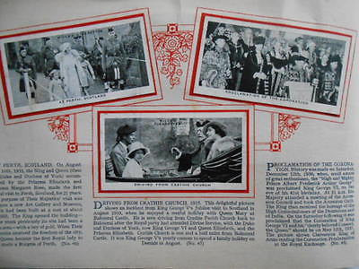 Royal Family Tobacco cards set w/ Album King George 6th 1937