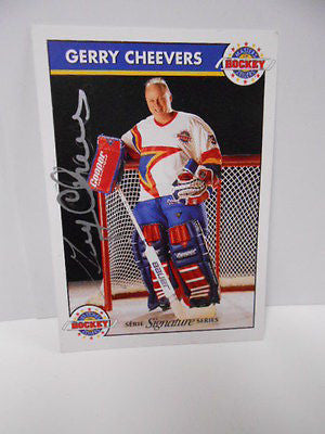 Gerry Cheevers Zellers signed insert card
