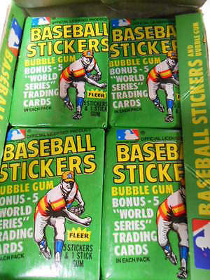 Fleer baseball stickers rare box 1979