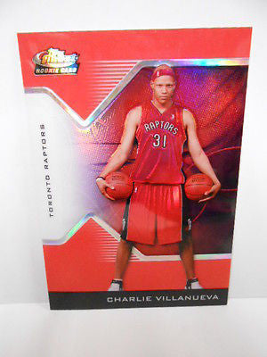 Topps Finest Charlie Villanueva refractor numbered insert basketball card