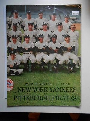 New York Yankees baseball rare World Series program 1960
