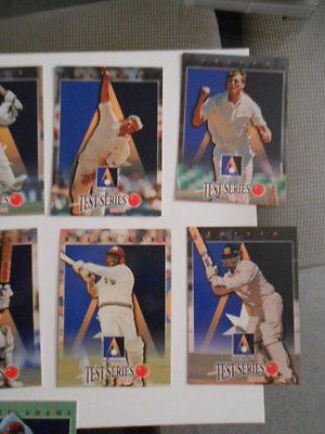 Cricket  rare test cards set 1990s
