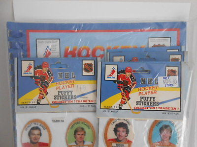 NHL Hockey Puffy Stickers / Album rare complete set 1982