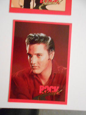 Elvis, Madonna rare 4 uncut cards sheet set 1990s