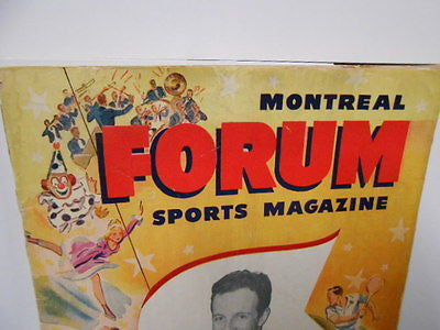 Montreal Forum Hockey rare sports magazine 1948