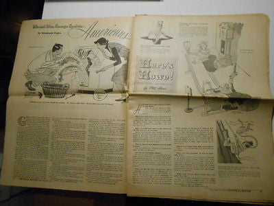 Comic full insert section Chicago Herald Newspaper September 16,1951