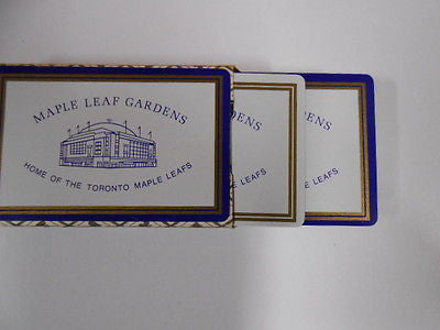Toronto Maple Leafs hockey Gardens playing cards deck 1960s