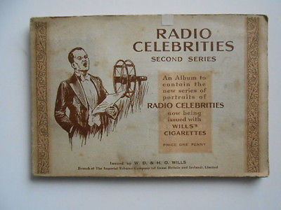 1950s tobacco cards Radio Celebrities complete set