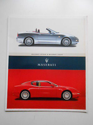 Maserati cars rare vintage limited issued press kit with CD rom 2002