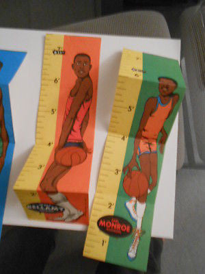 NBA basketball 3 measuring inserts Hayes,bellamy,Munroe 1970
