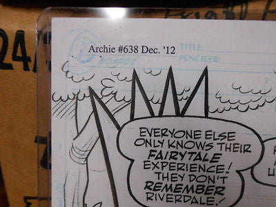 Archie comics rare original art comic book page #4