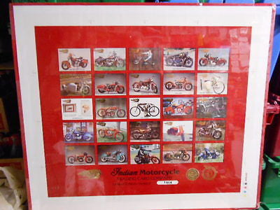 Indian Motorcycle series 2 rare numbered uncut card sheet 1990s