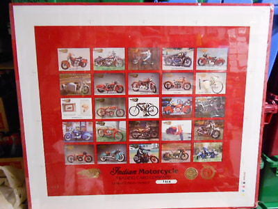 Indian Motorcycle series 2 rare numbered uncut card sheet .. serial numbers may vary 1990s