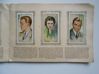 Film Stars tobacco cards set album set 1950s