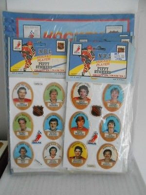 NHL Hockey Puffy Stickers / Album rare complete set 1982