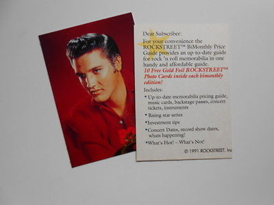 Elvis two cards limited issued release 1991