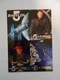 Babylon 5 series 1 rare Fleer four cards preview sheet 1990