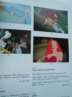 Who Framed Roger Rabbit limited Sothebys auction catalogue 1980s