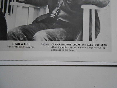 Star Wars rare lobby card with George Lucas 1970s