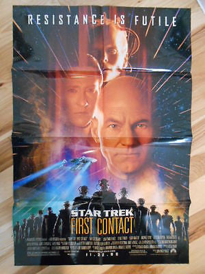 Star Trek First Contact rare 26x39 size movie poster