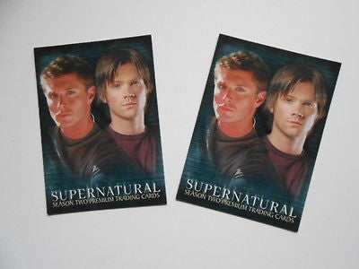 Supernatural TV show rare 2 preview cards series 1