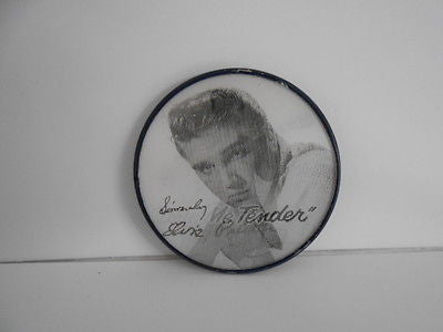 Elvis rare Lenticular 3x3 size button 1960s