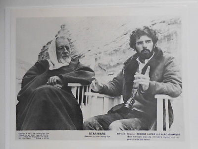 Star Wars rare lobby card with George Lucas 1970s