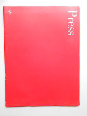 Ferrari cars rare limited issued press kit 2000