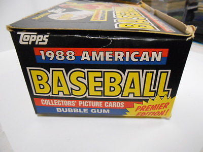Baseball cards rarer 48 sealed packs UK version box 1988