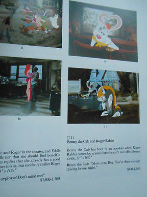 Who Framed Roger Rabbit limited Sothebys auction catalogue 1980s