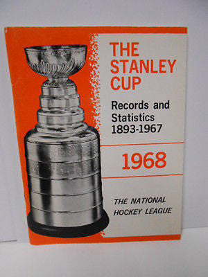 NHL hockey Stanley Cup Records /Stats rare book 1968