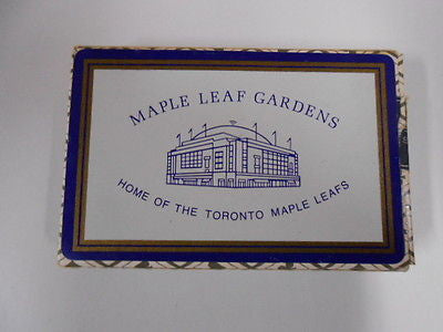 Toronto Maple Leafs hockey Gardens playing cards deck 1960s