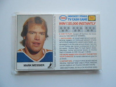 Esso Gas NHL hockey regional issued card set 1981