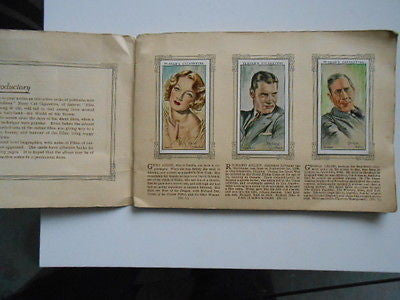 Film Stars tobacco cards set album set 1950s