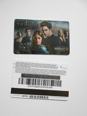 Twilight first movie rare foil 2 Canadian issued gift cards