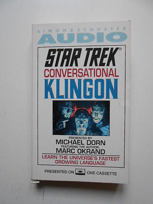 Star Trek rare Klingon Language cassette program