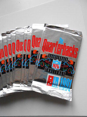 NFL football UD quarterback cards 20 packs Domino pizza