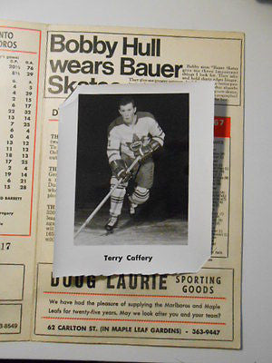 Toronto Malboros Hockey rare program w/ bonus photo 1967