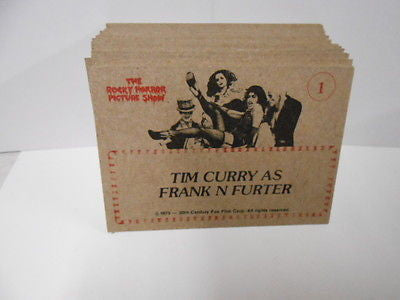 Rocky Horror movie cards set 1978