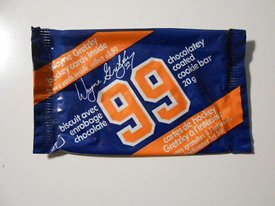 Wayne Gretzky NHL hockey chocolate bar wrapper 1980