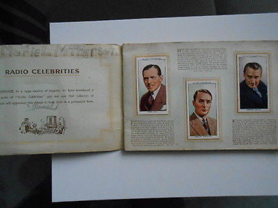 1950s tobacco cards Radio Celebrities complete set
