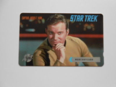Star Trek Captain Kirk original series phonecard 1990s