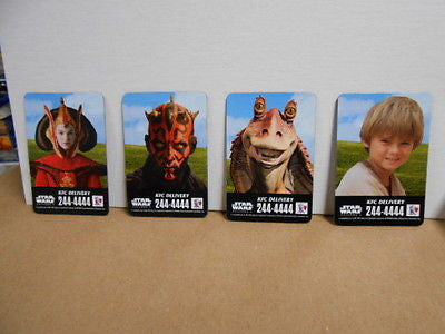 Star Wars Episode 1 rare KFC 4 card set 1997