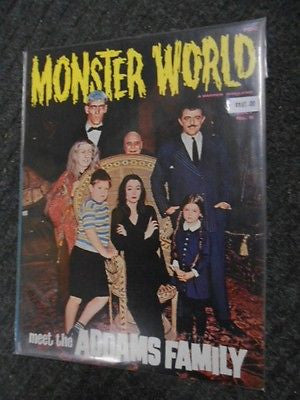 Addams Family Monster World rare magazine 1960s