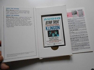 Star Trek rare Klingon Language cassette program