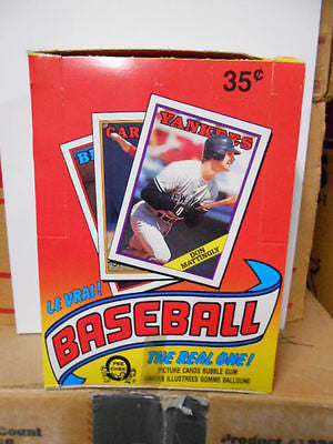 1988 O-Pee-Chee Baseball cards 48 sealed packs box