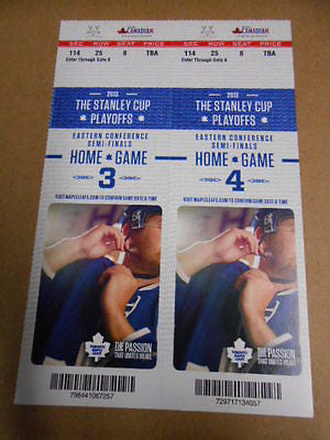 Toronto Maple Leafs Stanleycup hockey playoff tickets home game 3 and 4 for 2013